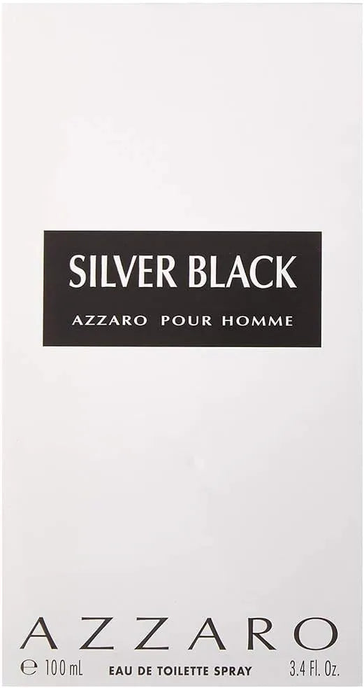 AZZARO SILVER BLACK FOR MEN EAU DE TOILETTE 100ML