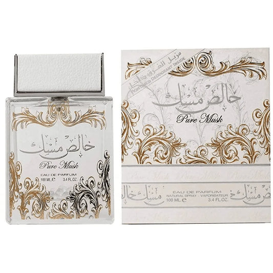 Lattafa Unisex Pure Musk EDP Spray 3.4 oz Fragrances