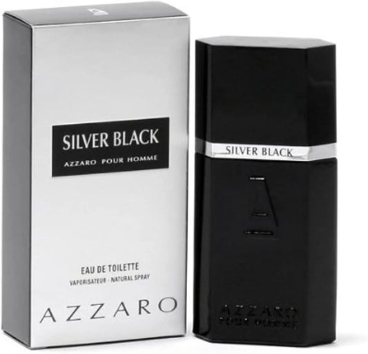 AZZARO SILVER BLACK FOR MEN EAU DE TOILETTE 100ML